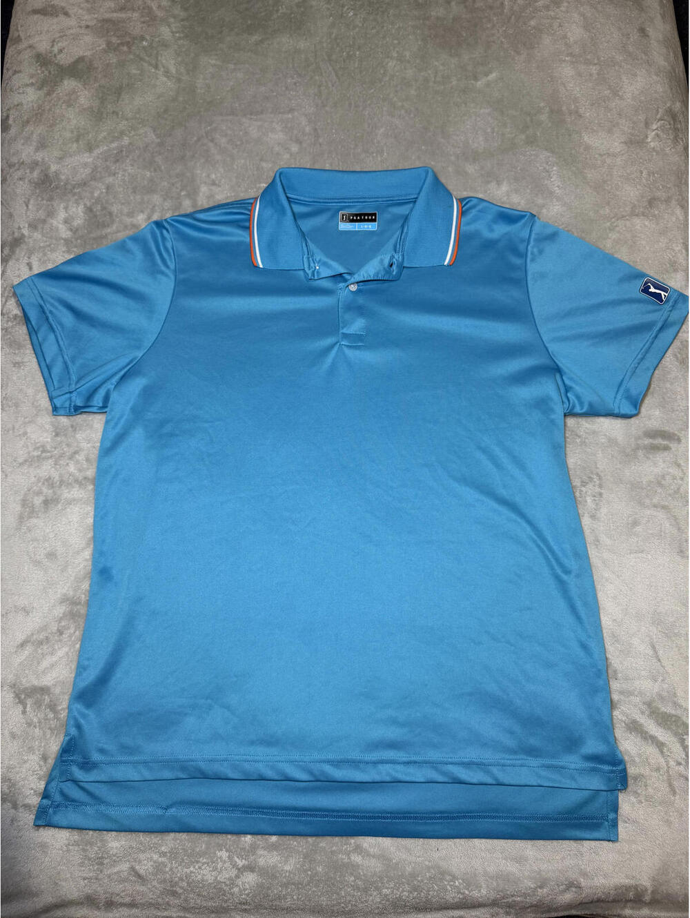 PGA Tour Men's Blue Polo Shirt Size Large